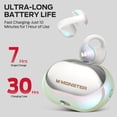 thumbnail image 2 of Refurbished Monster MH12003 Bluetooth Wireless Headphones, White, 2 of 3