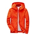thumbnail image 1 of Splozh Veste en Molleton pour Filles Veste Mince Garçons Veste à Manches Longues Confortable Douce et à la Mode Veste à Capuche Zippée Orange, 3-4 Ans, 1 of 4