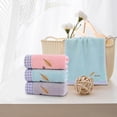 thumbnail image 4 of Savings! Gspmoly Towel Leaves Embroidered with Letters Absorbent for The Home Home Partner Face Hand Towel Savings, 4 of 6