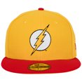 thumbnail image 2 of The Flash Logo DC Comics Yellow Colorway New Era 59Fifty Fitted Hat-7 7/8 Fitted, 2 of 6