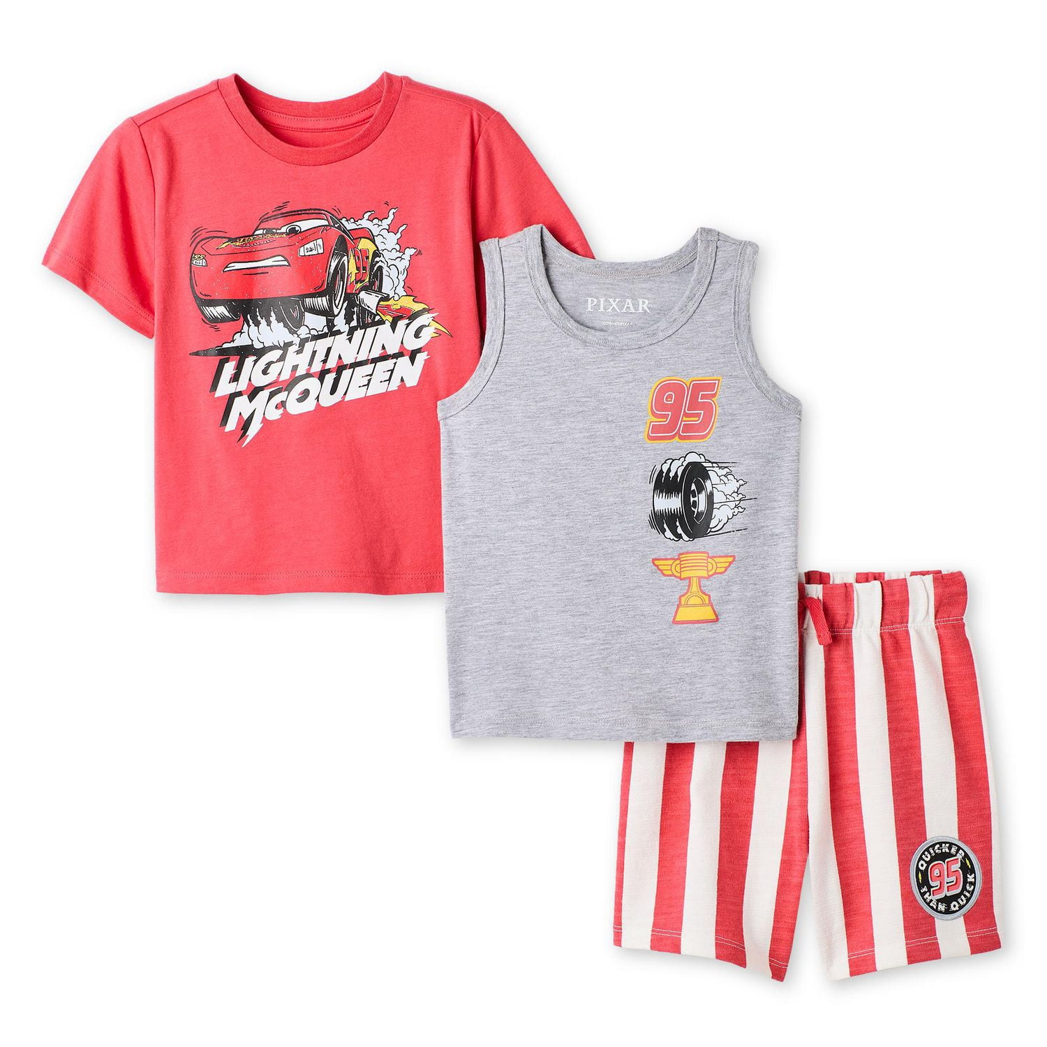 Disney Toddler Boys' Three Piece Cars Set