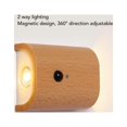 thumbnail image 4 of Stair Light, USB Rechargeable  Attachment Beech Wood Long Battery Life Night Light Warm Light  For Hallway, 4 of 8