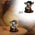 thumbnail image 4 of Binwennn Colorful Lights for Bedroom Lights Projector Light Motion USB Cow Table Lamp Bedside Energy Saving Portable Farm Cow USB Small Bedside Table Lamp LED Desk Night Light Living Room Bedroom Home, 4 of 8