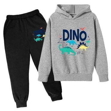 PMVFHDE Boys School Outfits Autumn And Winter Children's Hoodie Pullover Set Popular Printed Hoodie Set On Underwear Casual Cute Printed Long Sleeve Yellow,13-14 Years