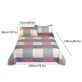 thumbnail image 3 of Apmemiss Plaid Comforter Set Full 3 Pieces Soft Bedding Plaid Comforter Set, Check Simple Geometric Square Pattern Bedding Set, Modern Soft Washed Microfiber Comforter Cover and 2 Pillowcases, 3 of 6