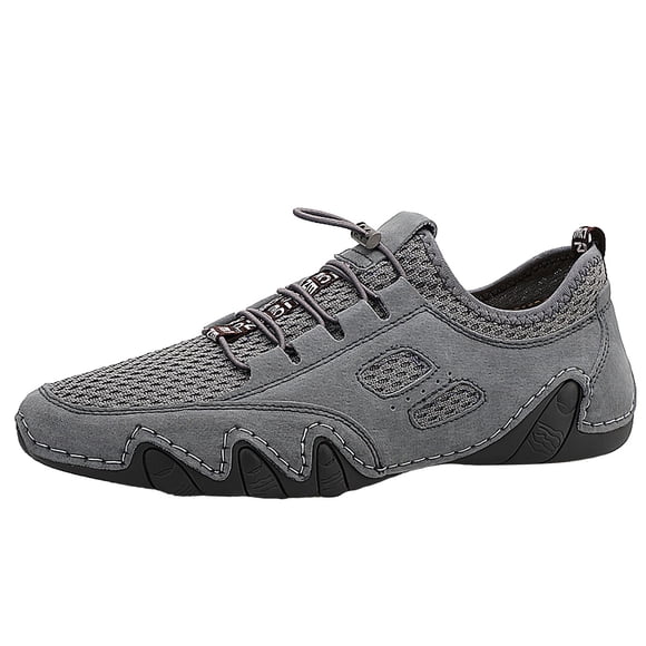 krdevn Barefoot Shoes Women/Men - Men's Casual Breathable Mesh Leather Sneakers for Walking Running Slip Shoes Daily Wear Travel Beach,River Trekking Shoes, Fishing Wader Boots