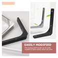 thumbnail image 4 of 2 Sets Durable 90 Degree Floating Shelf Brackets Heavy Duty Shelf Bracket, 4 of 8
