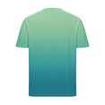 thumbnail image 5 of Shirts for Men, Mens Summer Printed Button Up Short Sleeved Round Neck Top, 5 of 5