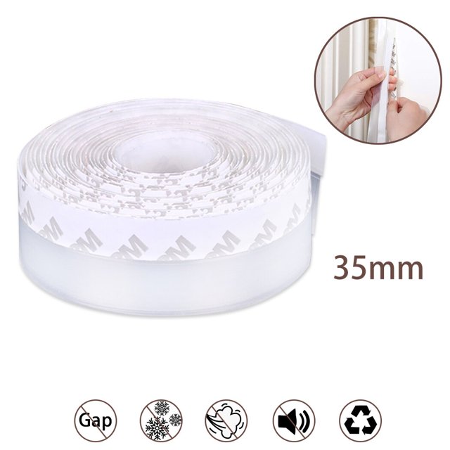 1 Rouleau Bande d'Étanchéité de Fenêtre 16,4 Pi Simple pour Porte Coupe-Froid Décapage des Intempéries