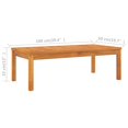 thumbnail image 4 of vidaXL Coffee Table 100x50x33 cm Solid Acacia Wood, 4 of 4