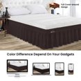thumbnail image 2 of SGI Bedding 18 Inch Wrap Around Bed Skirt | Microfiber Bed Skirt | Fade Resistant, Wrinkle Free, Anti-static, Decorative, Extra Storage Space, Clutter-Free | Queen, Chocolate, 2 of 6