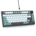 thumbnail image 1 of 75% Wired Keyboard with Knob, 75 Percent Gaming Keyboard Hot Swappable Gasket Mount,Red Switch,RGB Backlit 82 Keys TKL Mechanical Keyboard,NKRO Compact Keyboard for PC L, 1 of 7