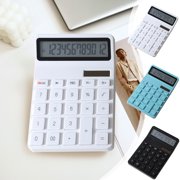 TTJ Scientific Calculators Calculators Desktop Solar Energy Campus Dopamine Color Calculator Large Screen 12 Digit Display Office Finance Portable Calculator for Elementary School Students
