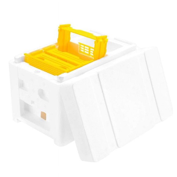 Bee Beehive Nest Box Threading Hole Nest Box Foam Bee Hive Box Beekeeper Garden Pollination Breeding Case Beekeeping Bee Box
