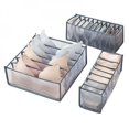 thumbnail image 2 of Boîte de Rangement 3pcs Tiroir Pliant Boîte de Rangement Compartimentée Armoire Boîte de Rangement Adaptée aux Soutiens-Gorge et Chaussettes de Sous-Vêtements, 2 of 6