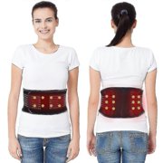 Self Heating Pad For Back Pain Massage - Heated Waist Belt Wrap - Belly And Back Pain