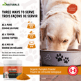 thumbnail image 2 of Poudre de Citrouille pour Chiens Biologique 9 oz (255 g) - Fabriqué au Canada - Fibres de Qualité Supérieure - Selles Canines et Soutien Digestif - Sans Diarrhée Ni Scooters! par miNATURALS, 2 of 7