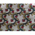 thumbnail image 4 of oneOone Georgette Viscose Fabric Spiral & Floral Block Print Fabric By Yard 42 Inch Wide, 4 of 4