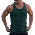 thumbnail image 1 of zfhfof Men's Workout Tank Top Ribbed Knit Sleeveless Gym Muscle T Shirts Bodybuilding Tee, 1 of 7