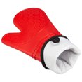 thumbnail image 2 of Oven Mitts -Silicone Oven Mitt Heat Resistant 500 Degrees-Food Safe Baking Gloves for Cooking In Kitchen with Soft Inner Lining RED, 2 of 8