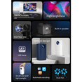 thumbnail image 3 of Projecteur LED Portable Mini T30 Blanc avec Résolution Full HD 1080P, Wi-Fi Double Bande 2,4G, Mise en Miroir d'Écran Filaire/sans Fil, Haut-Parleurs 4Ω 2W Intégrés, Système de Refroidissement Efficace, Technologie de Réduction du Bruit, ABS, 3 of 7