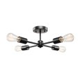 thumbnail image 1 of Vane 4-Light Matte Black Flush Mount Ceiling Light, 1 of 7