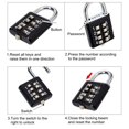 thumbnail image 2 of Cadenas à Combinaison de Mots de Passe à 8 Chiffres Valise en Alliage de Zinc Serrure Intelligente à Mot de Passe, 2 of 8