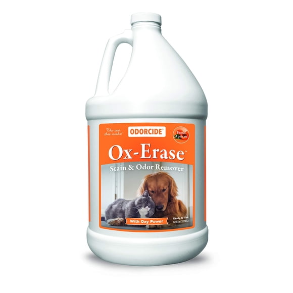 Odorcide Pet Urine Carpet Cleaner Stain Remover Concentrate – Pet Stain and Odor Remover - Pet Odor Eliminator w/Safe, Non-Enzymatic Formula (128 oz)