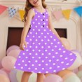 thumbnail image 1 of LOVZFMLL Robe d'Été Décontractée Sans Manches à Col Rond avec Boutons et Poches pour Filles de 2 à 12 Ans, 1 of 6