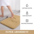 thumbnail image 4 of zanvin Bathroom Rug, Memory Foam Bath Mat 5 Set Bathroom Rugs for 5 Pcs Toilet Mats Universal Soft Comfortable Water Absorption Non-Slip Thick Machine Washable Easy Dry Dark Color, 4 of 5