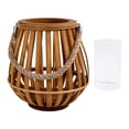 thumbnail image 2 of Truu Design Rustic Style Wooden Lantern Candle Holder, 2 of 4