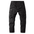 thumbnail image 3 of UVEASISHA Pantalon Cargo en Jean pour Homme, Pantalon Tactique pour Homme Léger Décontracté de Randonnée et d'Entraînement, Pantalon d'Extérieur à Multiples Poches pour le Camping, Soldes du Jour Aujourd'hui, Noir, TG, 3 of 9