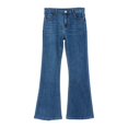 thumbnail image 4 of Jeans Women Wide Leg Stretch Mid Rise Flared Denim Trousers Women Pants Dark Blue XS, 4 of 4