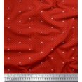 thumbnail image 1 of Soimoi Satin Silk Fabric Dot & Insect Printed Fabric 1 Yard 42 Inch Wide, 1 of 3