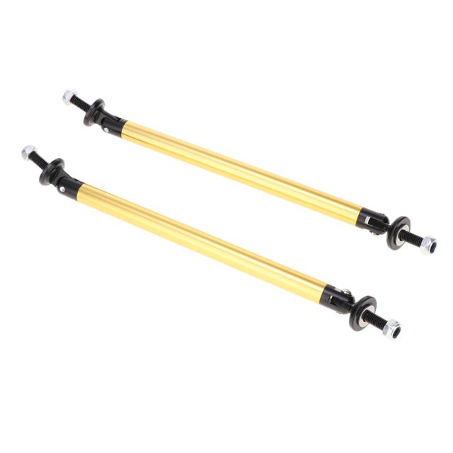 S SERENABLE Barre de Support pour Diffuseur de Lèvres de Pare-Chocs 150mm - Doré