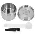 thumbnail image 2 of Stainless Steel Reusable Coffee Filter, DIY Capsule Set with Spoon and Brush Coffee Maker Parts Fit for Coffee Machine, 2 of 8