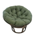 thumbnail image 2 of International Caravan 3312-MS-HG 42 in. Rattan Papasan Chair with Micro Suede Cushion, Hunter Green, 2 of 3