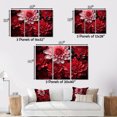 thumbnail image 4 of Designart Mums framed wall art decor, Mums framed wall Art, Enchanting Black Mums , Multi-Color Large Traditional Natural framed wall art, 32x16 inches Natural brown color Frame, 4 of 5