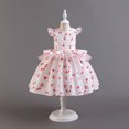 thumbnail image 2 of FAIWAD Robe Sans Manches à Volants pour Bébés Filles Printemps Été Imprimé Floral Robe Princesse, 2 of 6