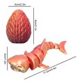 thumbnail image 3 of Birdeem Fish Tank Decorations, Fish Tank Decoration, Sharks Ornament Fish Tank Coffee Table Ornament All Joint Movable Standing Small Gift, Shark Tank Products, 3 of 5