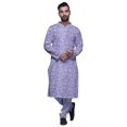 thumbnail image 4 of Atasi Kurta-Pyjama Long en Coton Imprimé pour Hommes, Kurta-Pyjama Décontracté de Designer, Vêtements, 4 of 5