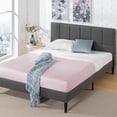thumbnail image 1 of Zinus Lottie 43 inch Upholstered Platform Bed Frame with Headboard, 1 of 9