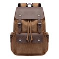 thumbnail image 2 of Becaristey Sac à Dos en Toile Vintage pour Hommes avec Café Résistant à la Déchirure et Sans Perte, 2 of 6