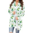 thumbnail image 2 of Cardigans d'Été pour Femmes Cardigan à la Mode à Manches Longues à Imprimé Floral Veste Haut Cardigan Léger en Liquidation, 2 of 6