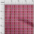 thumbnail image 1 of oneOone Polyester Lycra Dark Pink Fabric Madras Check Sewing Craft Projects Fabric Prints By Yard 56 Inch Wide, 1 of 4