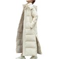 thumbnail image 1 of MASRIN Running Jacket  Womens Basic Hoodie Jackets Solid Color Zip Up Hooded Coats with Pockets Plus Size Loose Outwear Sweatshirts Sweater Stone, 1 of 6