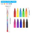 thumbnail image 2 of Uxcell Stacking Crayons, 20 Pack 10 Colors Stackable Round Drawing Crayons, 2 of 6