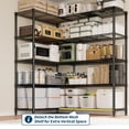 thumbnail image 3 of EDTara Étagère Métallique, Rack de Rangement en Fil Métallique Robuste avec Design en L et Tablette Ajustable, Parfait pour Organiser la Maison, le Garde-Manger Ou les Espaces d'Entrepôt, 3 of 9