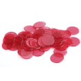 thumbnail image 3 of CUITING 80pcs Transparent Counters Counting Bingo Chips Plastic Markers Bingo Supplies (Red), 3 of 6