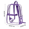 thumbnail image 2 of EGNMCR Office & Stationery Transparent Backpack Transparent Backpack Beach For Sports Activities And Games In Concert Festival School Backpack, 2 of 2